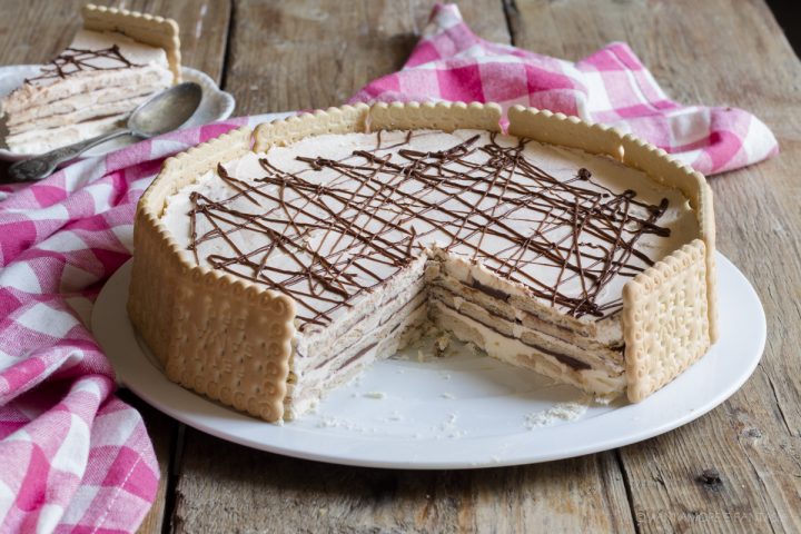 Torta Di Biscotti Con Mascarpone E Nutella Dolce Veloce Senza Cottura