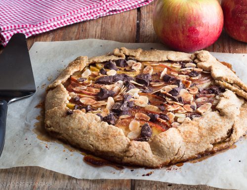 GALETTE ALLE MELE, crostata rustica integrale facilissima!