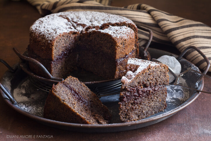 torta con grano saraceno e marmellata