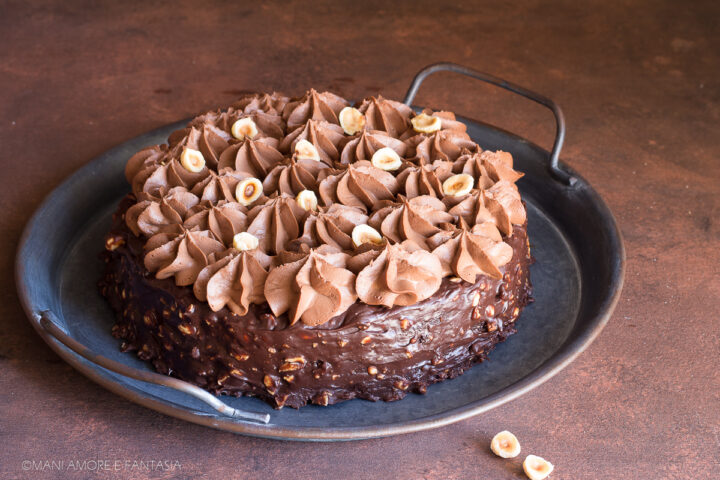 torta con ganache al cioccolato