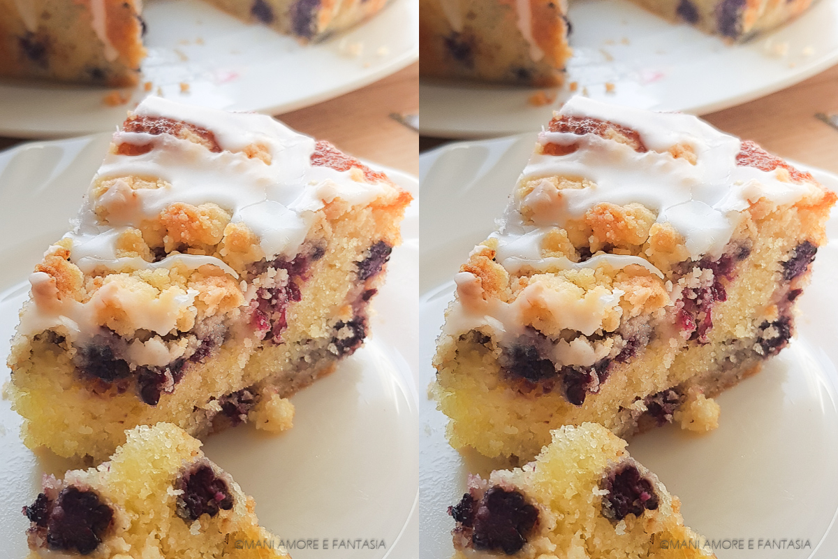 torta di more e crumble