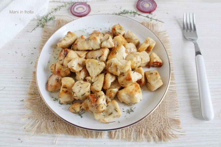 Bocconcini di pollo in padella