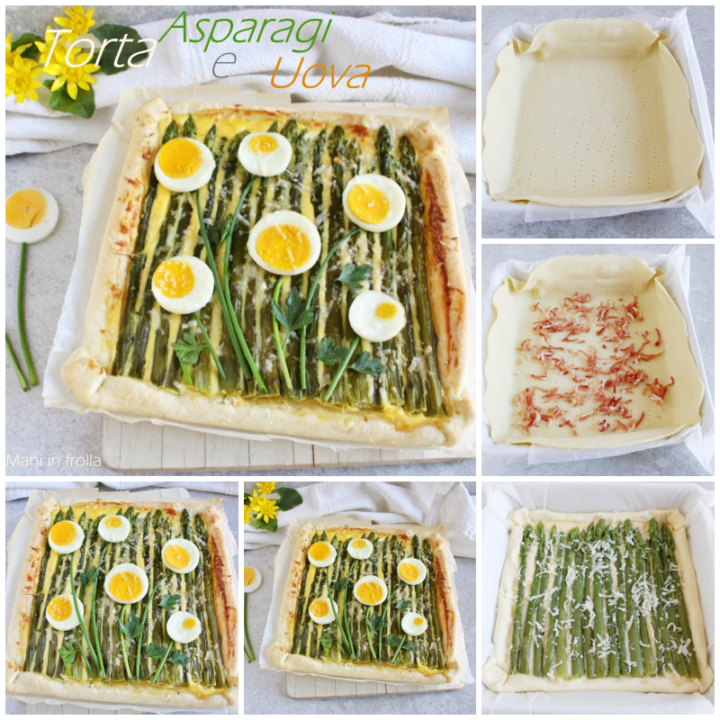 Torta salata con Asparagi e Uova