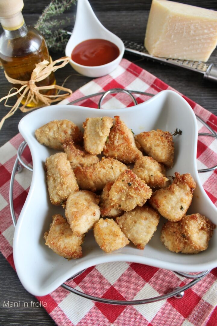 Nuggets di tacchino in friggitrice ad aria