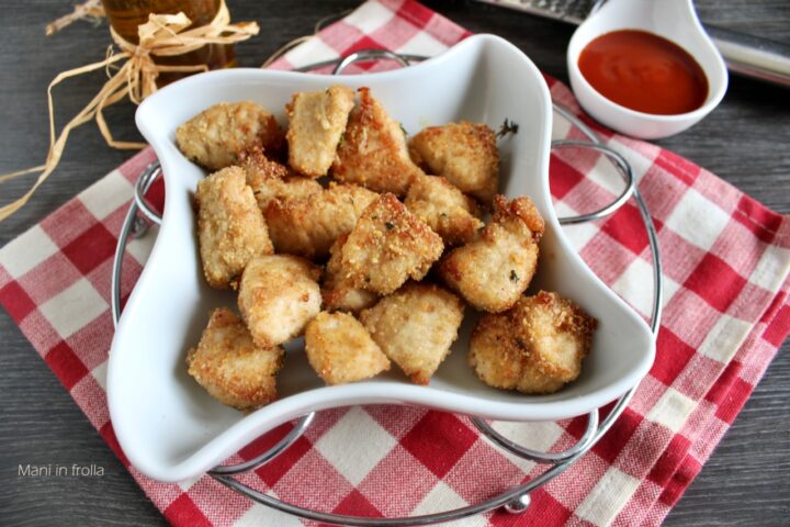 Nuggets di tacchino in friggitrice ad aria