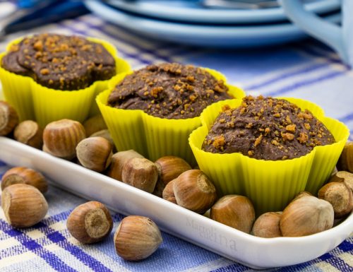 Muffin nocciole e cacao senza burro