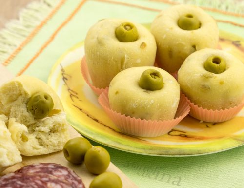 Muffin con olive senza burro