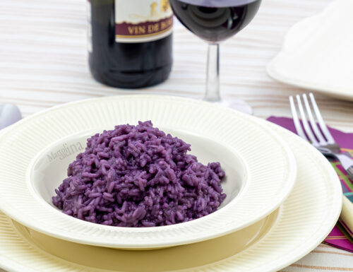 Risotto al vino rosso, primo facile e goloso