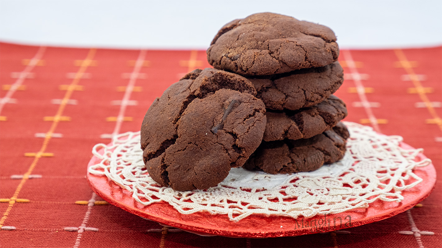 Biscotti cioccolato fondente no burro