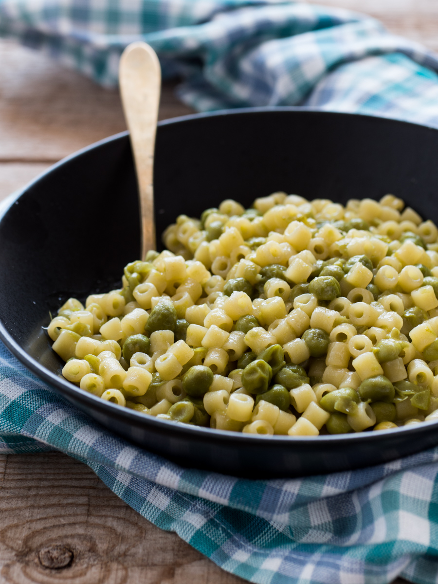 Pasta risottata ai piselli