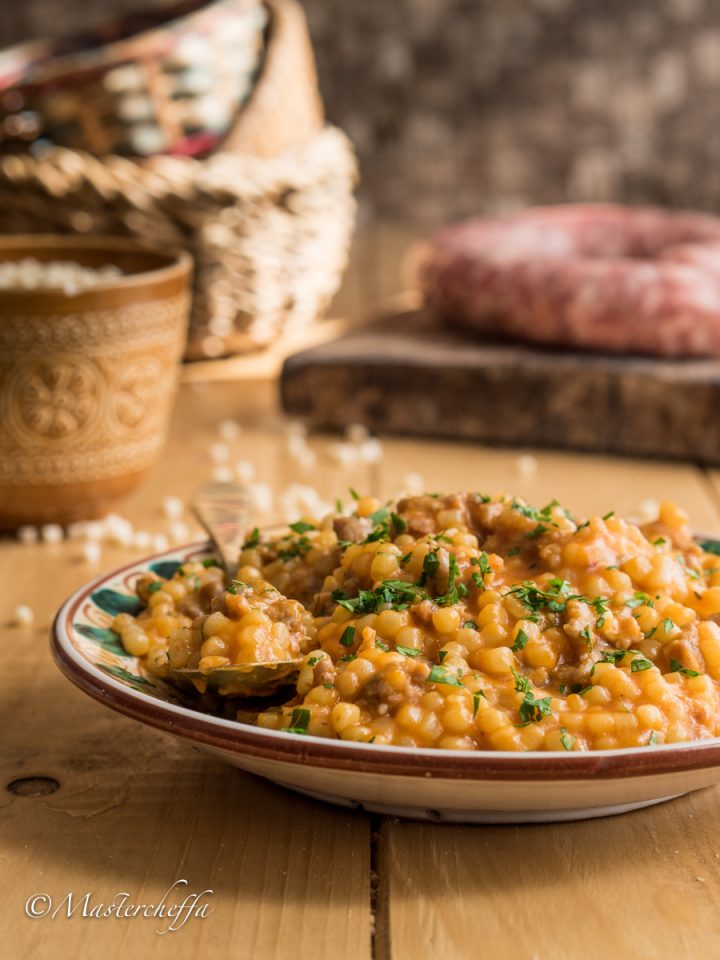 Fregola con salsiccia al pomodoro Mastercheffa