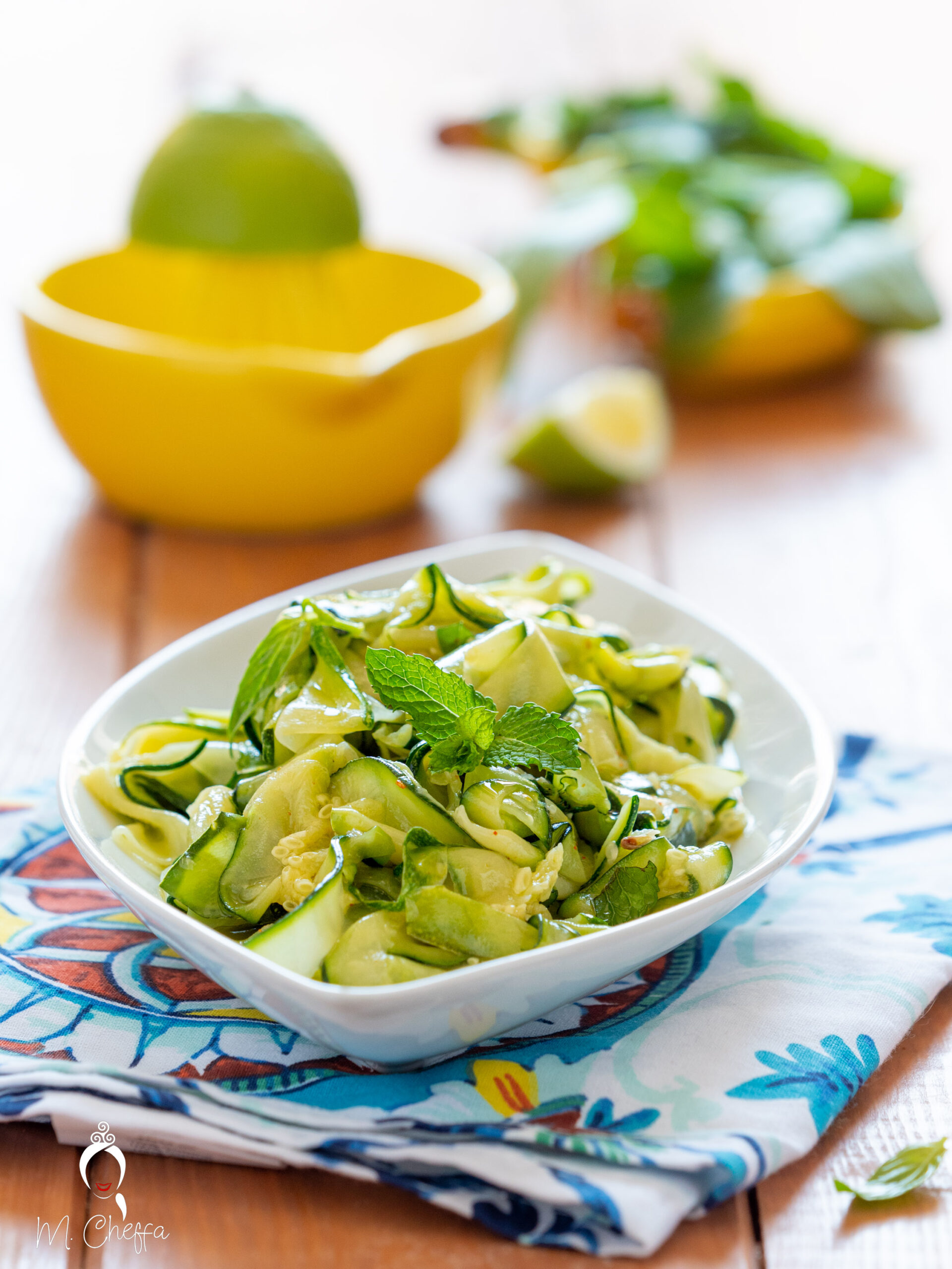 Ricetta carpaccio di zucchine alla menta (con zucchine crude)