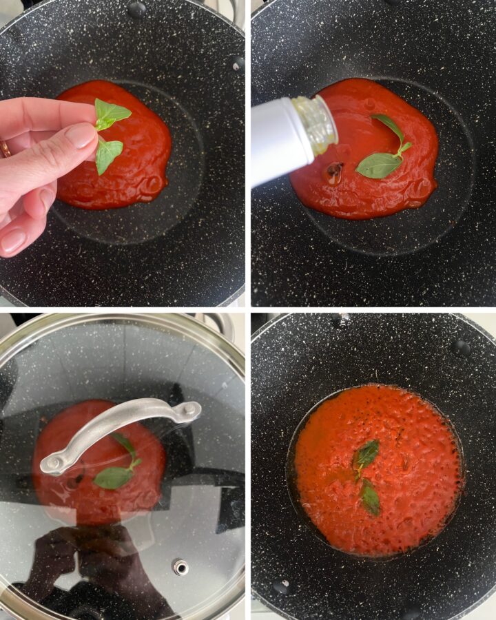 pasta con salsa e ricotta passo passo 1: la salsa