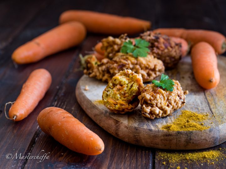 Polpette di carote al curry - veloci e squisite!