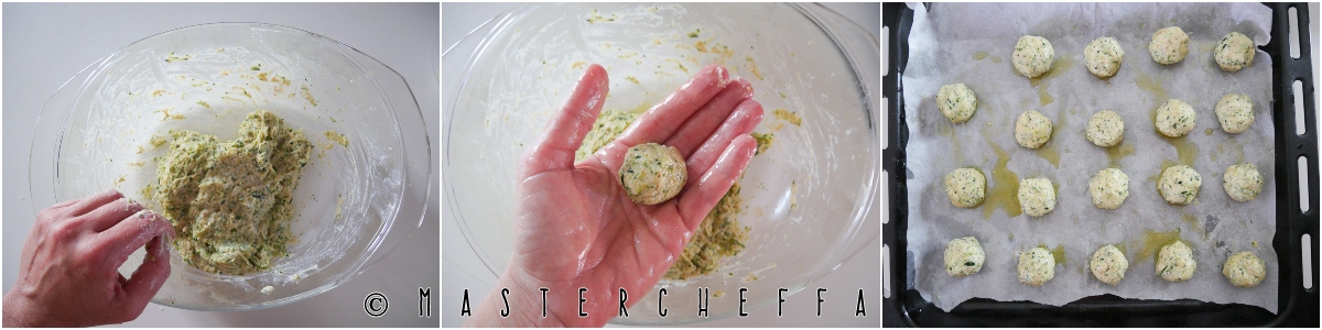 Polpette di zucchine e ricotta al forno - secondo vegetariano leggero