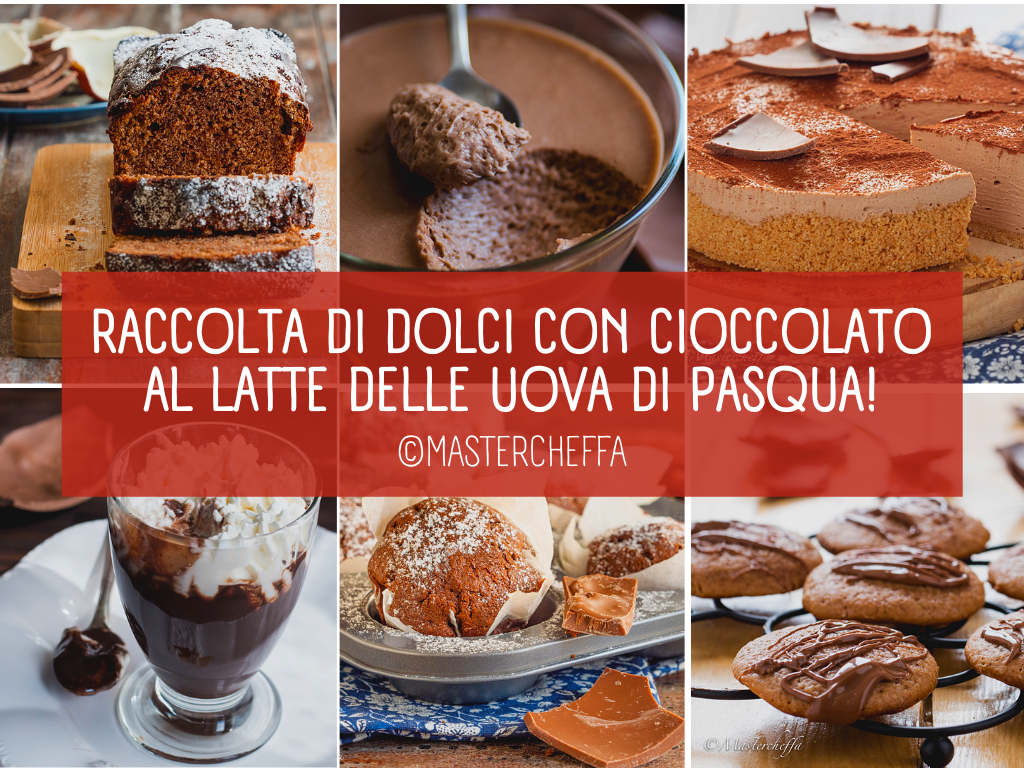 Dolci con cioccolato al latte delle uova di Pasqua
