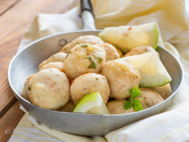 Polpette di pollo al limone