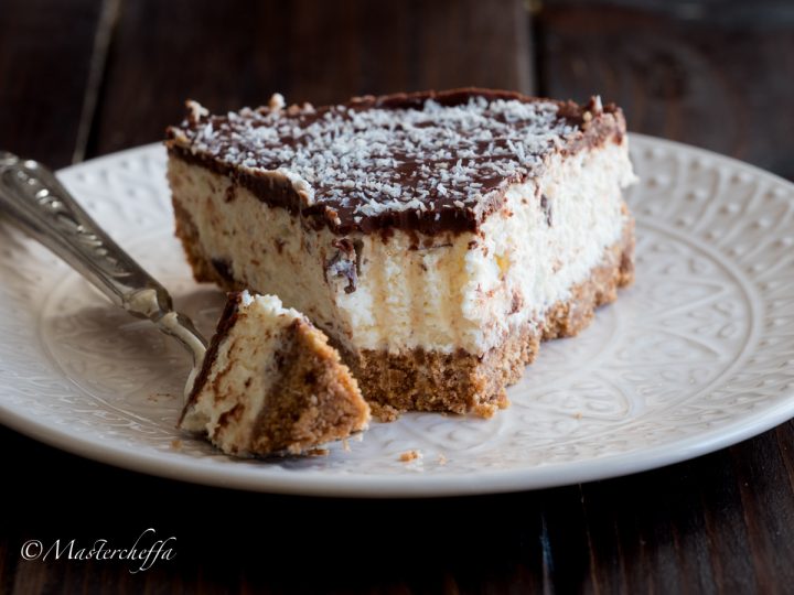 Cheesecake cocco e cioccolato