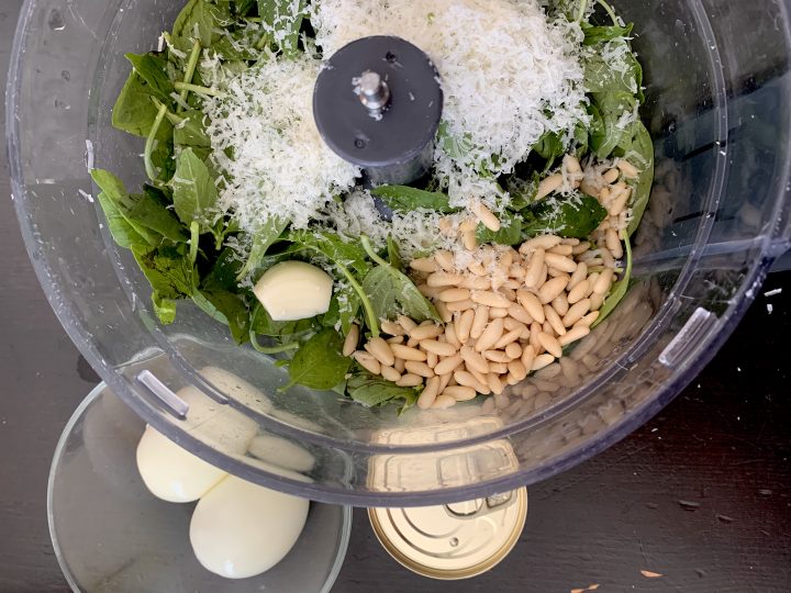 Pasta fredda pesto, tonno e uova sode ingredienti