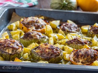 Zucchine Tonde Ripiene Di Carne Al Forno Ricetta Piatto Unico Estivo