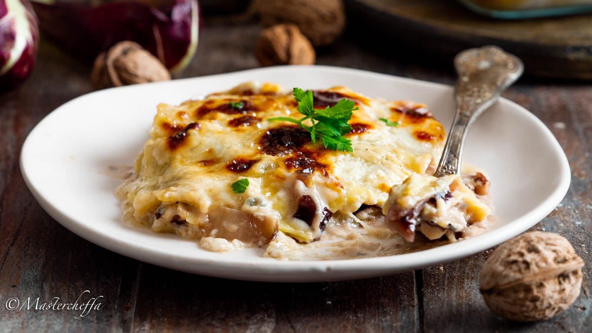 Lasagne Radicchio, Noci E Gorgonzola Cremosissime - Mastercheffa