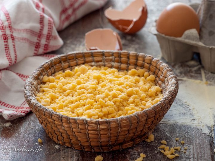 Come fare i grattini, ricetta pastina fresca all'uovo