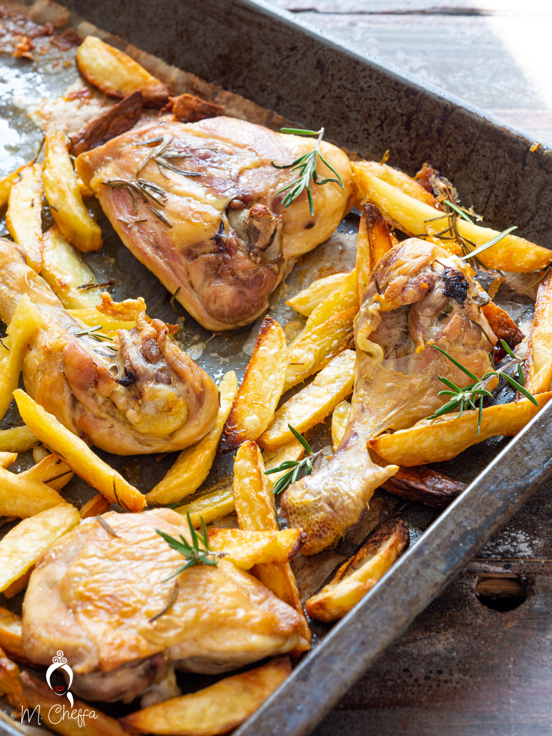 Pollo Al Forno Con Patate Ricetta Tradizionale Con La Pelle Croccante