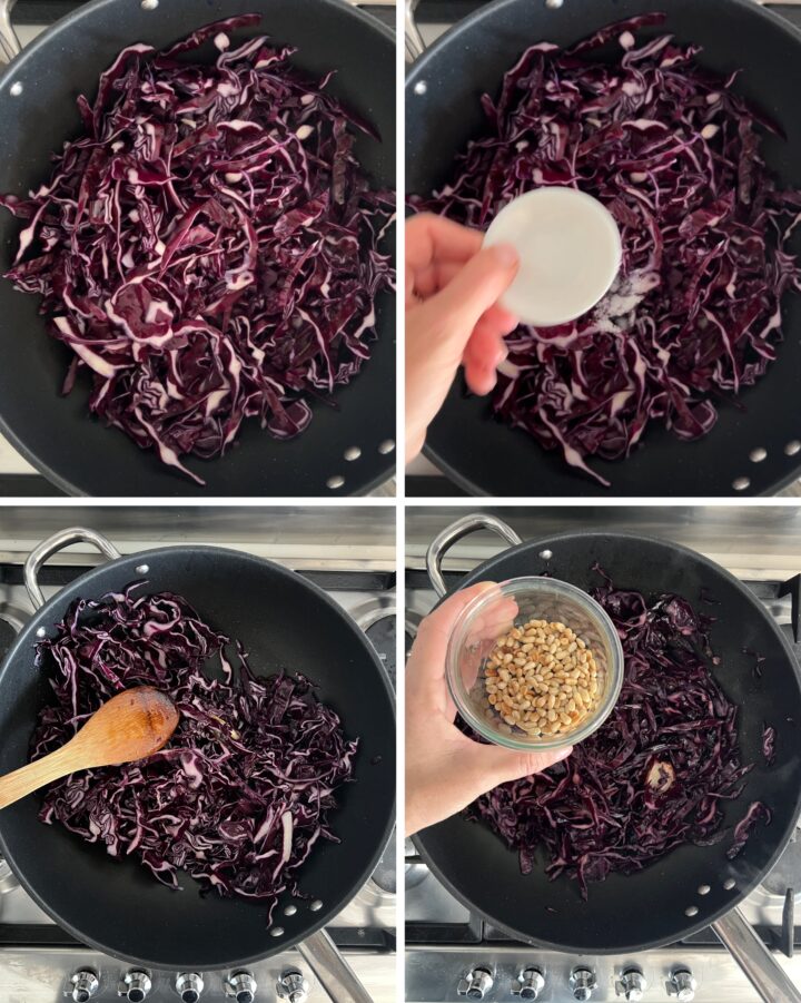 cavolo rosso in agrodolce alla siciliana passo passo 3