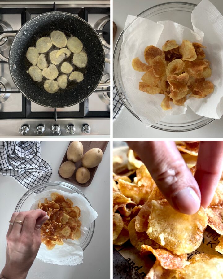 Chips fatte in casa croccantissime passo passo 3