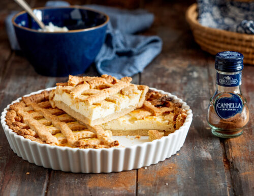 Crostata di ricotta alla cannella