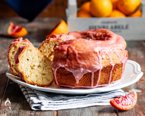 ciambella all'arancia glassata