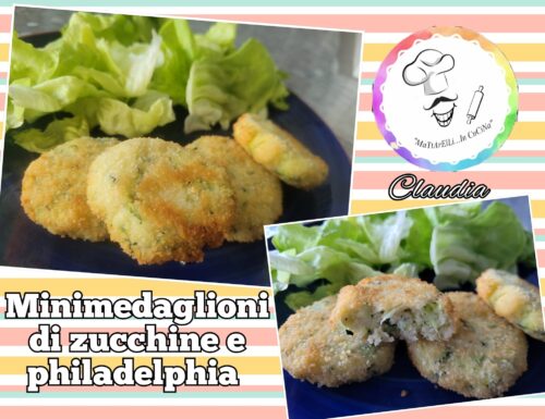 Minimedaglioni di zucchine e philadelphia