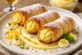 Cannoli di Pasta Sfoglia con Crema Pasticciera