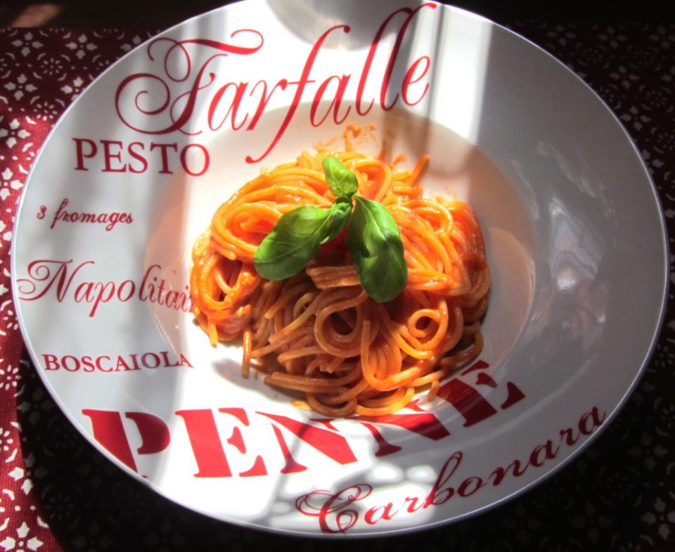 Spaghetti Gorgonzola e Pomodoro
