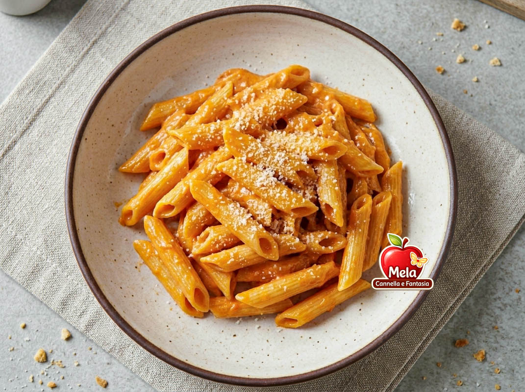 pennette con crema di peperoni