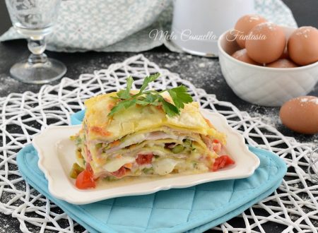 Lasagna bianca con verdure e prosciutto cotto di Praga Lasagna bianca con verdure e prosciutto cotto di Praga