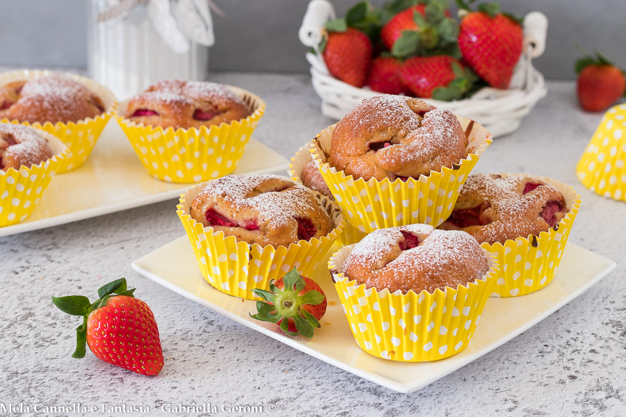 muffins fragole