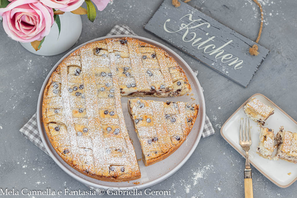 crostata mascarpone e ricotta al rum