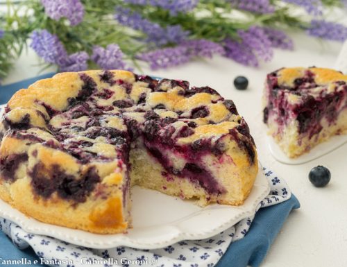 Torta con mirtilli freschi (Blueberries cake), morbidissima e golosissima!