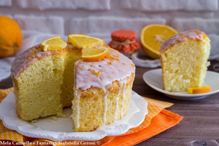 chiffon cake all'arancia