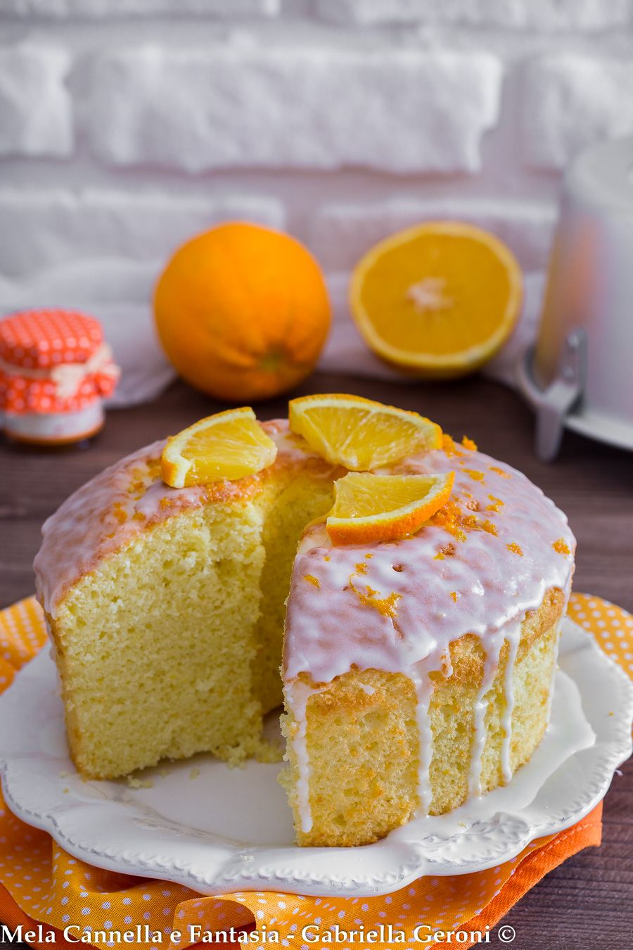 chiffon cake arancia