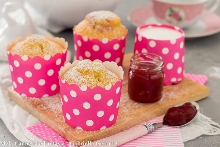 muffin con marmellata