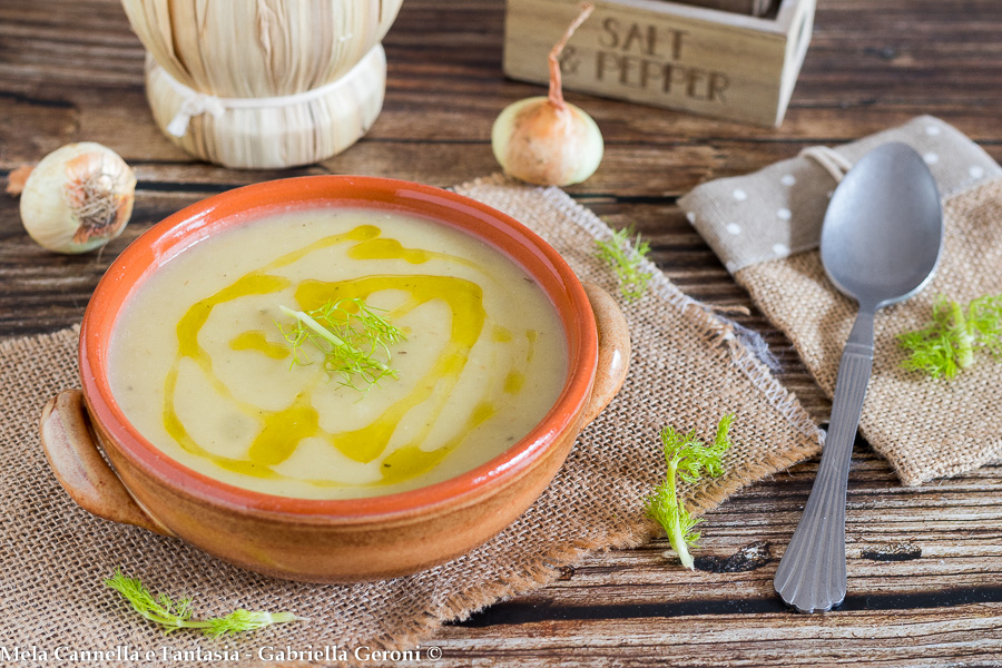 vellutata finocchi patate e zucchine