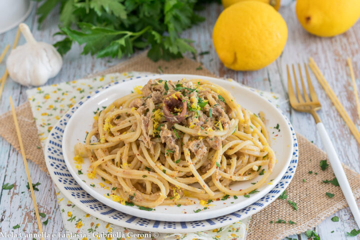 spaghetti tonno e limone