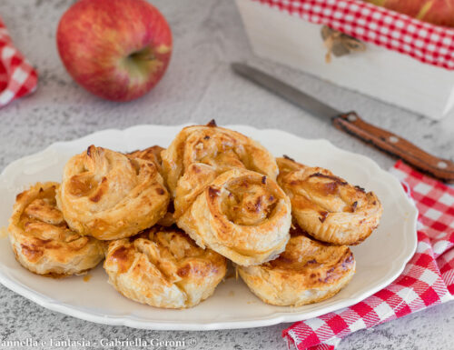 Girelle di mele con pasta sfoglia dolce veloce ed economico