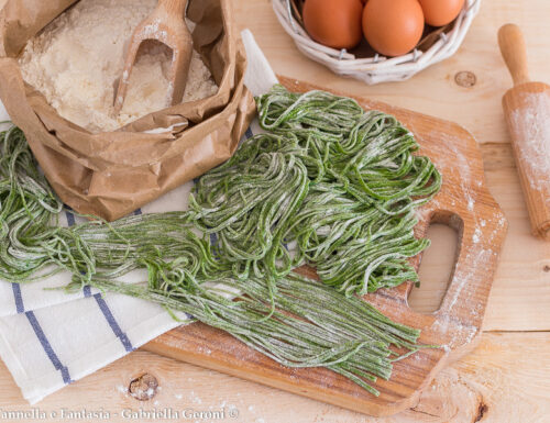 Tagliolini verdi agli spinaci con foto passo passo