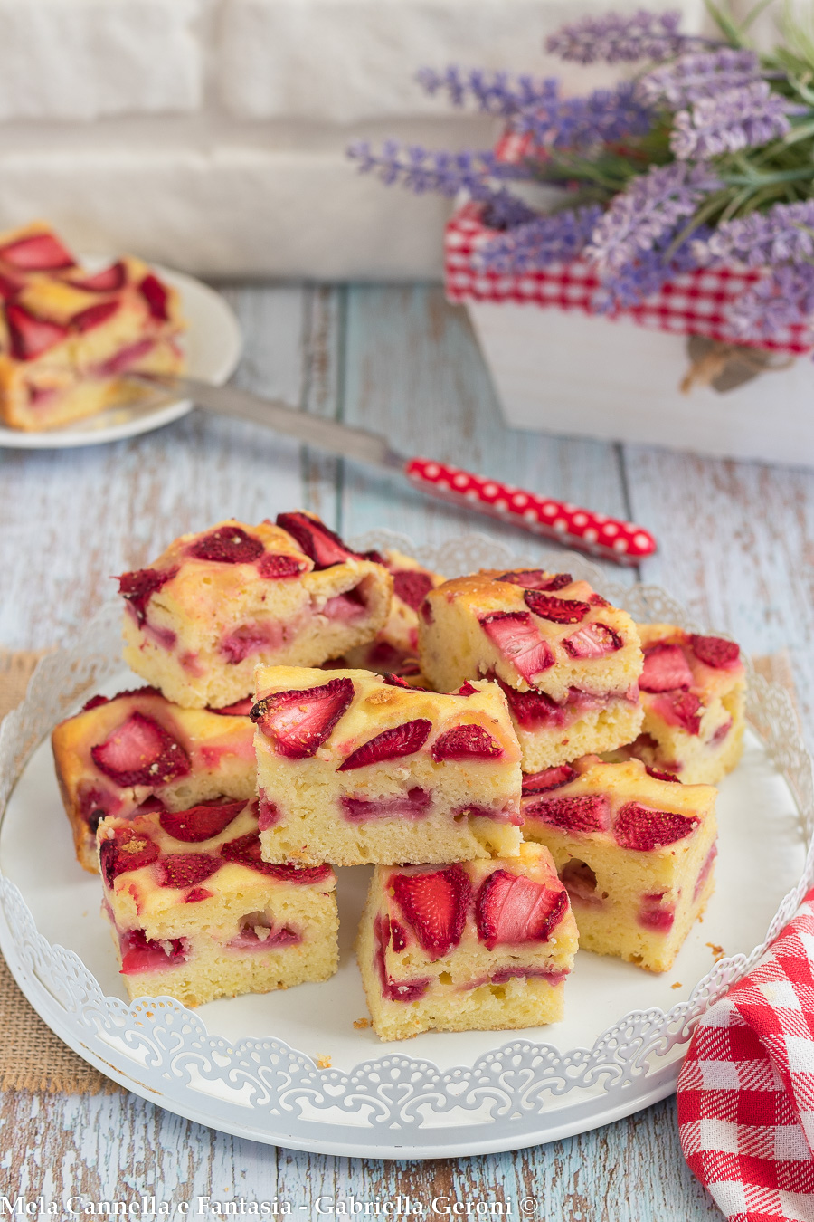 torta fragole e ricotta senza burro