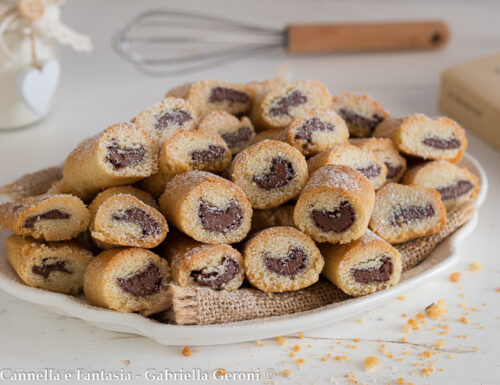 Biscottini con Nutella morbidi (foto passo passo)