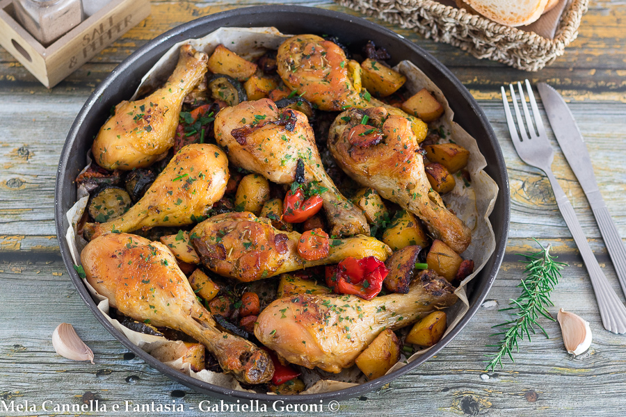 fusi di pollo al forno