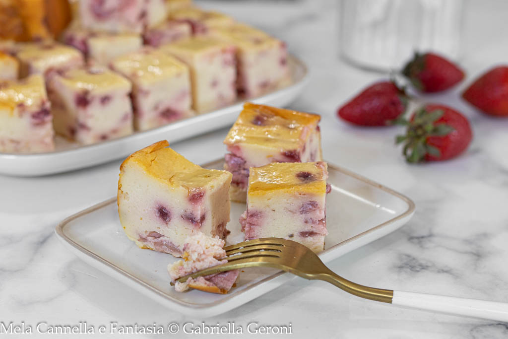 cheesecake alle fragole senza base